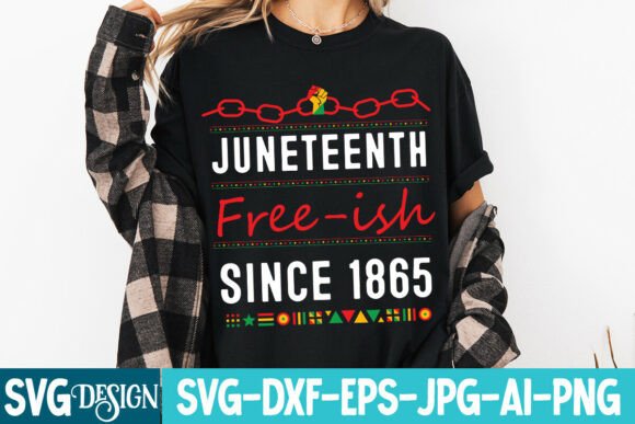 Juneteenth Fresh-ish Since 1865 SVG Graphics Freebies