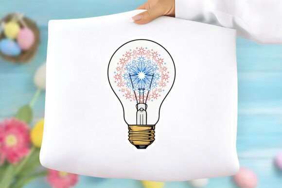Patriotic Light Bulb Free PNG Graphics Review