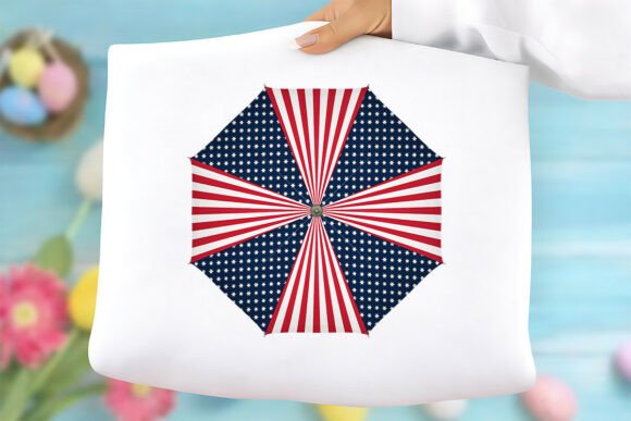 Patriotic USA Flag Umbrella Free PNG Graphics