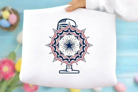 Vintage Microphone Mandala Free PNG Graphics